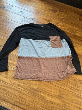 SHEIN Long Sleeve shirt with front pocket. Brand New Still in Bag.